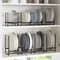 Kitchen Rack Dish Storage Rack, Cabinet Dish Rack, Dinner Plate Drain Rack, Counter top Plate Iron Stand
