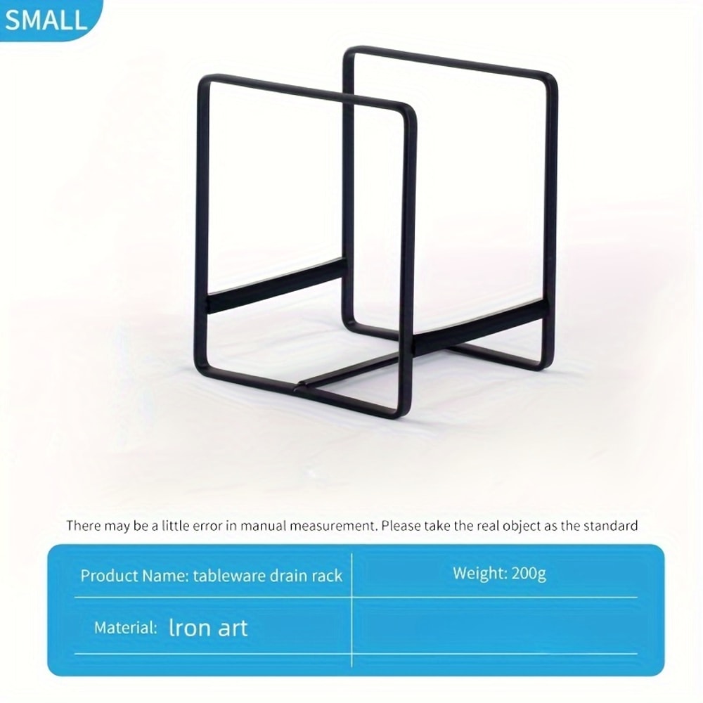 Kitchen Rack Dish Storage Rack, Cabinet Dish Rack, Dinner Plate Drain Rack, Counter top Plate Iron Stand