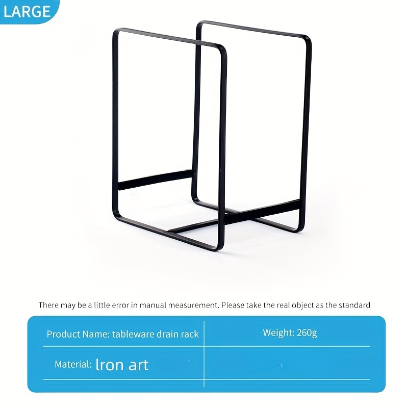 Kitchen Rack Dish Storage Rack, Cabinet Dish Rack, Dinner Plate Drain Rack, Counter top Plate Iron Stand