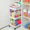 Plastic Rolling Utility Cart With Handle Storage Trolley For Kitchen Office Living Room Movable Sto 0