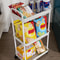 Plastic Rolling Utility Cart With Handle Storage Trolley For Kitchen Office Living Room Movable Sto 1