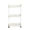Plastic Rolling Utility Cart With Handle Storage Trolley For Kitchen Office Living Room Movable Sto 5