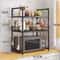 Kitchen Storage Rack Microwave Shelf Organizer MultiLayer Condiment Shelf Simple Countertop Tidying