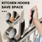 Wall Mounted Kitchen Hook Rack NoPunching Wall Hangers Kitchen Utensils Rack Spoon Shovel Chopping 1