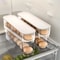Slide Type Egg Carton Double Automatic Egg Roller, Refrigerator Side Door Egg Storage, Kitchen Counter top Egg Holder