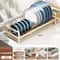 Pull Out Cabinet Dish Storage Rack Stainless Steel Plate Drain Stand Holder Kitchen Drawer Builtin 6