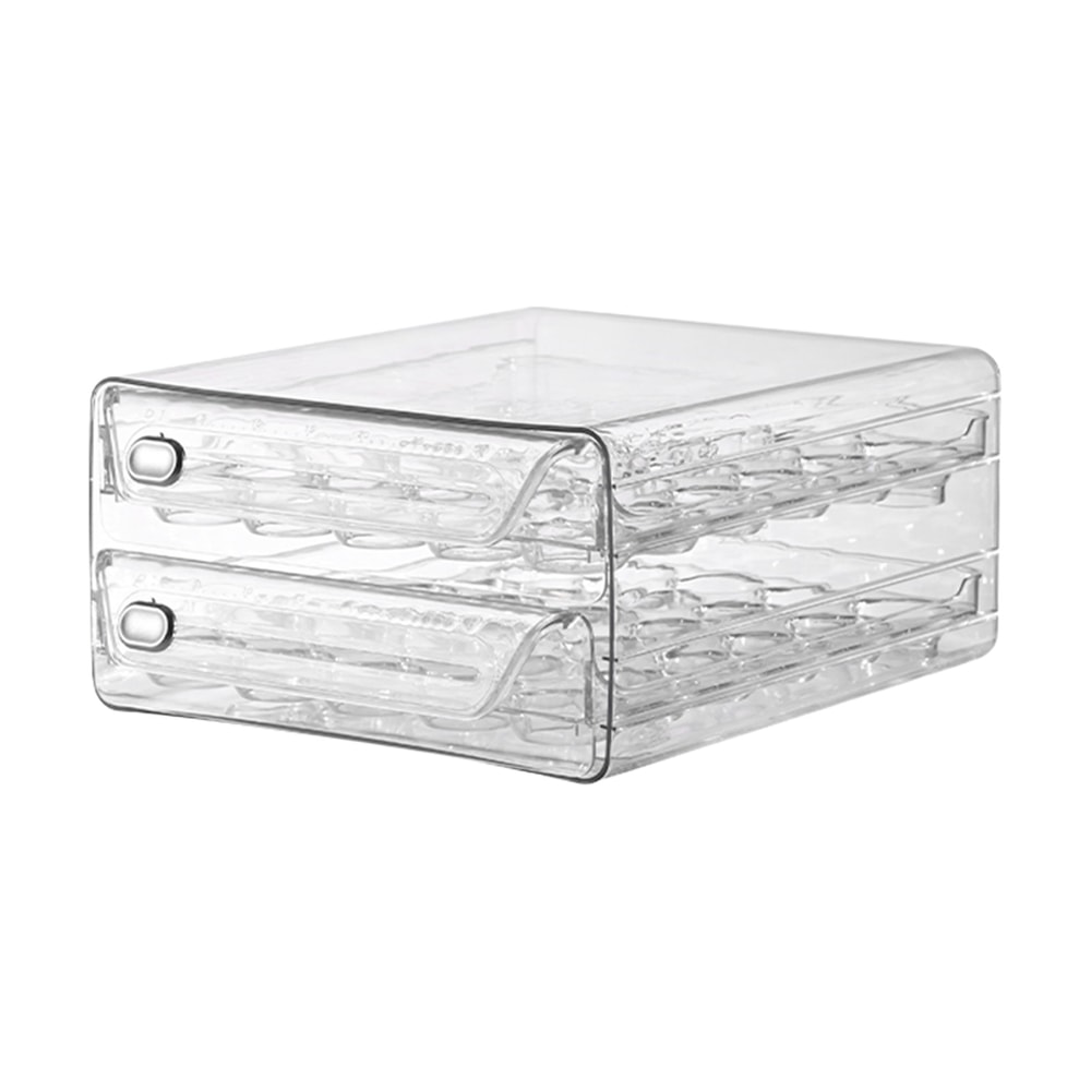 Egg Clear DoubleLayer Drawer Stackable Egg Container For Refrigerator FreshKeeping Box For Egg Stor 5