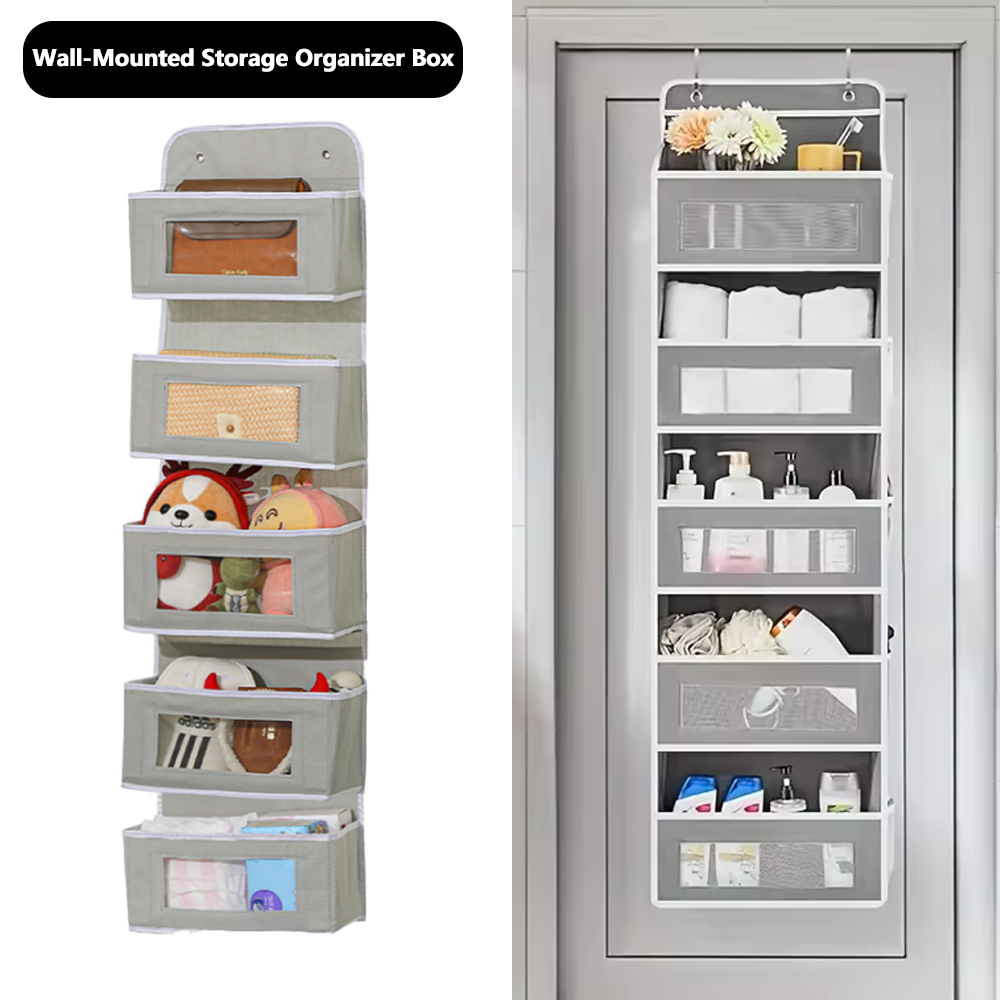 Over The Door Hanging Organiser Extra Large MultiLayer Storage Bag Toys Dorm Room Essentials Close 1