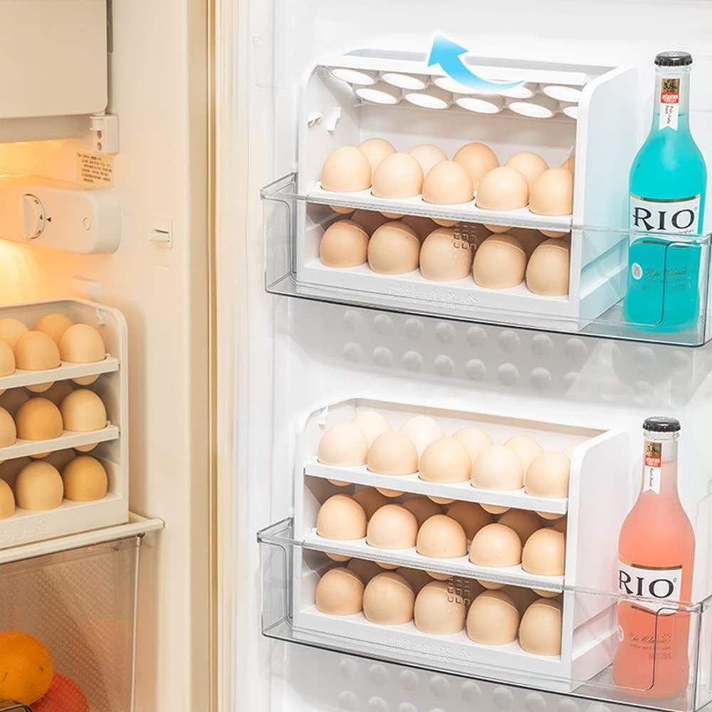 Egg Rack for Kitchen Counter, Refrigerator Storage Rack, Durable Design for Easy Organization