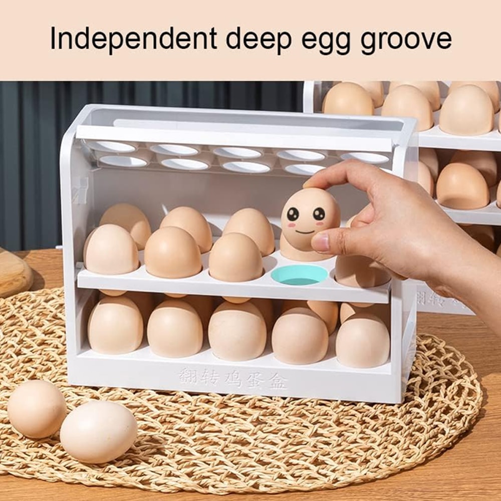Egg Rack for Kitchen Counter, Refrigerator Storage Rack, Durable Design for Easy Organization