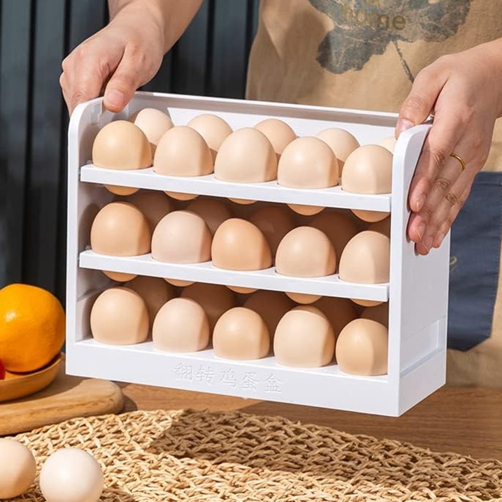 Egg Rack for Kitchen Counter, Refrigerator Storage Rack, Durable Design for Easy Organization