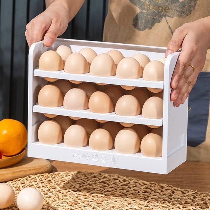 Egg Rack for Kitchen Counter, Refrigerator Storage Rack, Durable Design for Easy Organization