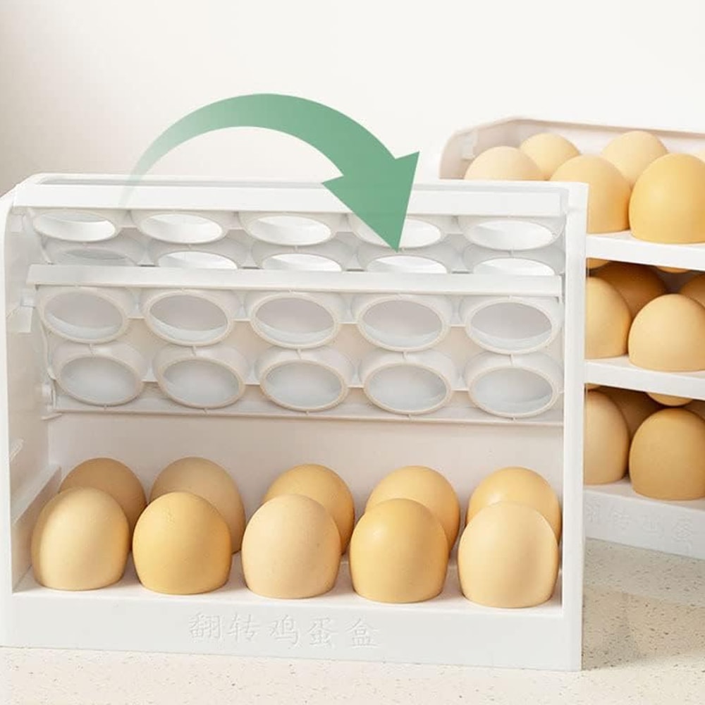 Egg Rack for Kitchen Counter, Refrigerator Storage Rack, Durable Design for Easy Organization