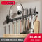 Wall Mounted Kitchen Hook Rack NoPunching Wall Hangers Rail Kitchen Utensils Rack Spoon Shovel Chop 11