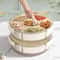 Food Storage Dried Fruit Snack Plate, Rotatable Storage Container, Snack and Vegetable Tray with Lid and Hand