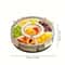 Food Storage Dried Fruit Snack Plate, Rotatable Storage Container, Snack and Vegetable Tray with Lid and Hand