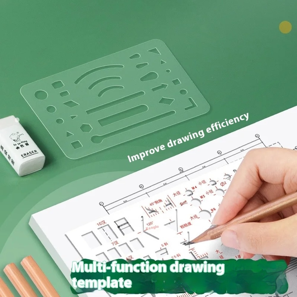 College Student Drawing Tool Set, Professional Construction Engineering Kit, Geometry Drawing Tools for School Projects