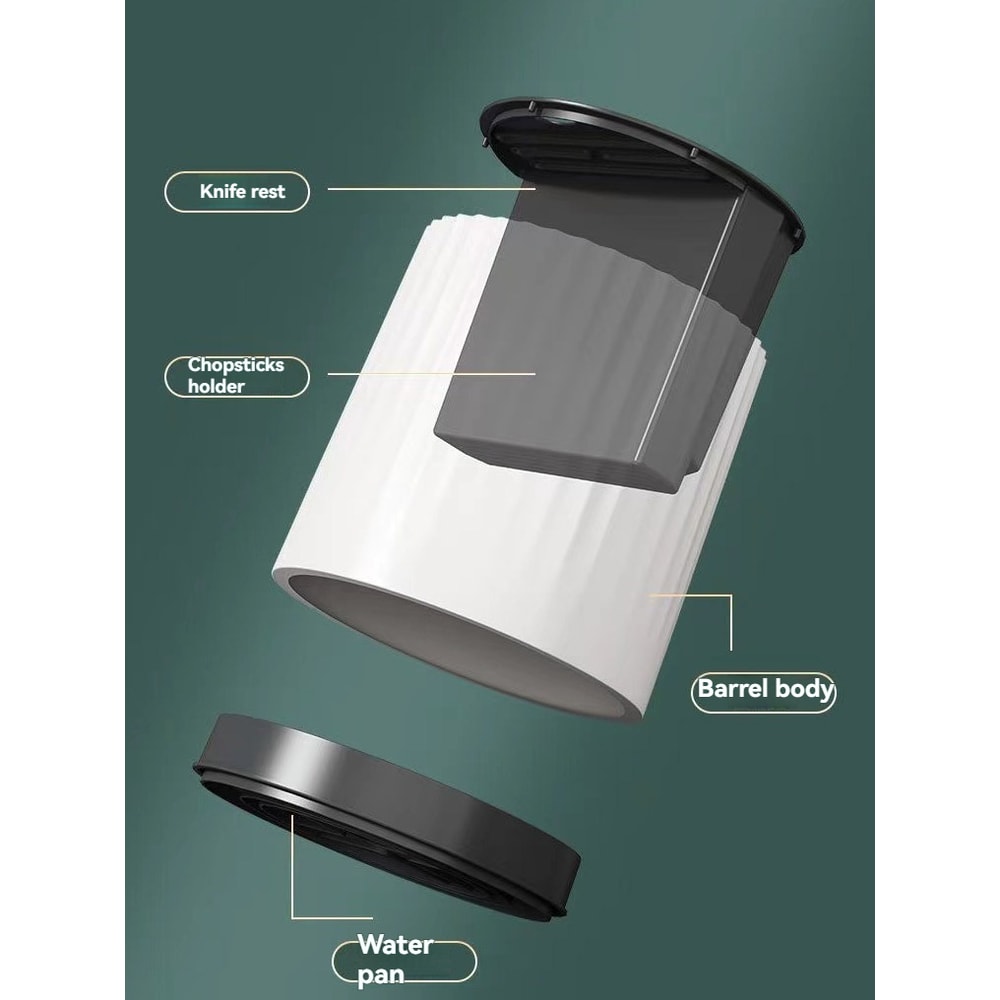 Rotation Knife Holder Stand Multifunctional Rotating Knives Stand Removable Chopsticks Cutlery Uten 2