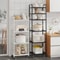 MultiLayer Kitchen Rack Floor To Floor Storage Rack Household Microwave Stove Shelves Multi Scene T 0