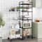 MultiLayer Kitchen Rack Floor To Floor Storage Rack Household Microwave Stove Shelves Multi Scene T 2