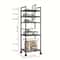 MultiLayer Kitchen Rack Floor To Floor Storage Rack Household Microwave Stove Shelves Multi Scene T 5