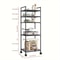 MultiLayer Kitchen Rack Floor To Floor Storage Rack Household Microwave Stove Shelves Multi Scene T 5