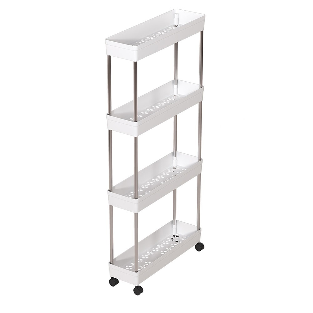 MultiLayer Kitchen Rack Floor To Floor Storage Rack Household Microwave Stove Shelves Multi Scene T 7