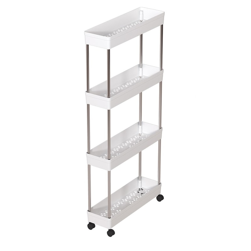MultiLayer Kitchen Rack Floor To Floor Storage Rack Household Microwave Stove Shelves Multi Scene T 7