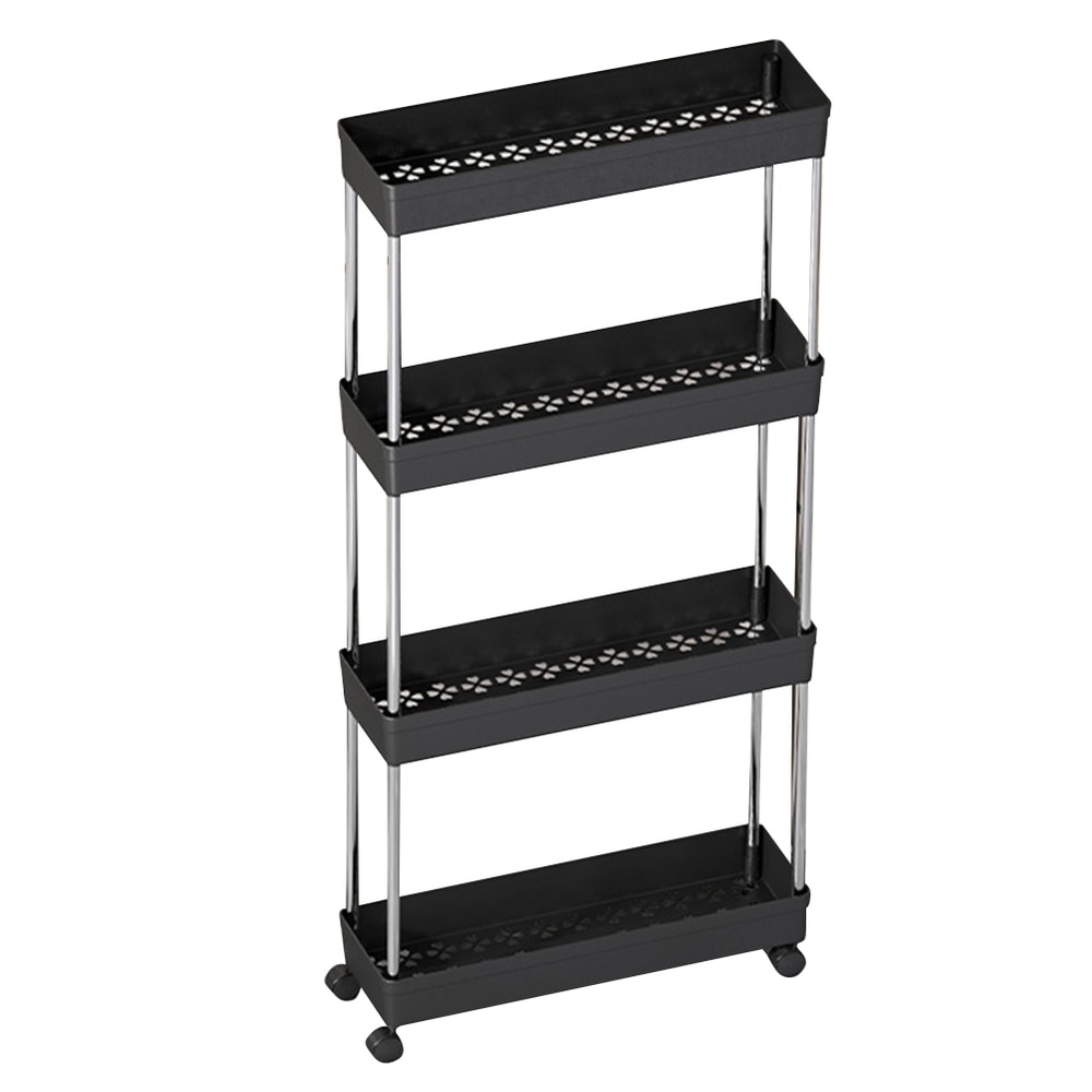 MultiLayer Kitchen Rack Floor To Floor Storage Rack Household Microwave Stove Shelves Multi Scene T 9