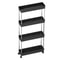 MultiLayer Kitchen Rack Floor To Floor Storage Rack Household Microwave Stove Shelves Multi Scene T 9
