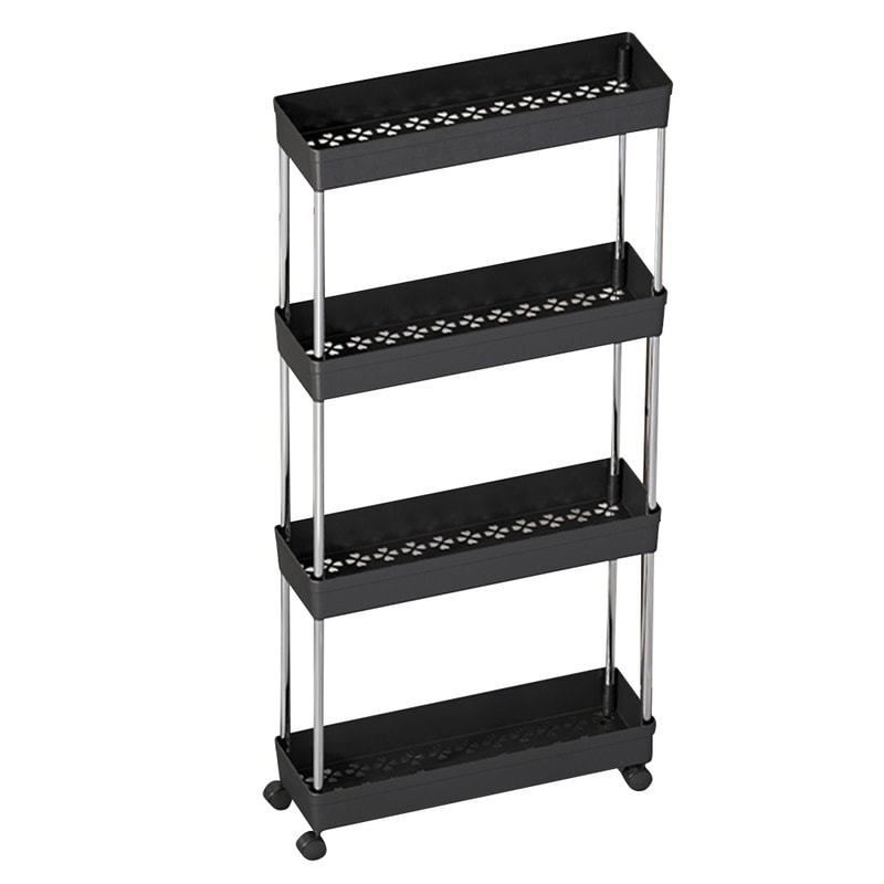 MultiLayer Kitchen Rack Floor To Floor Storage Rack Household Microwave Stove Shelves Multi Scene T 9