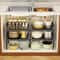 Shelf Under The Sink Flexible Layered Rack Cabinet Organizer Sundries Telescopic Holder Countertop