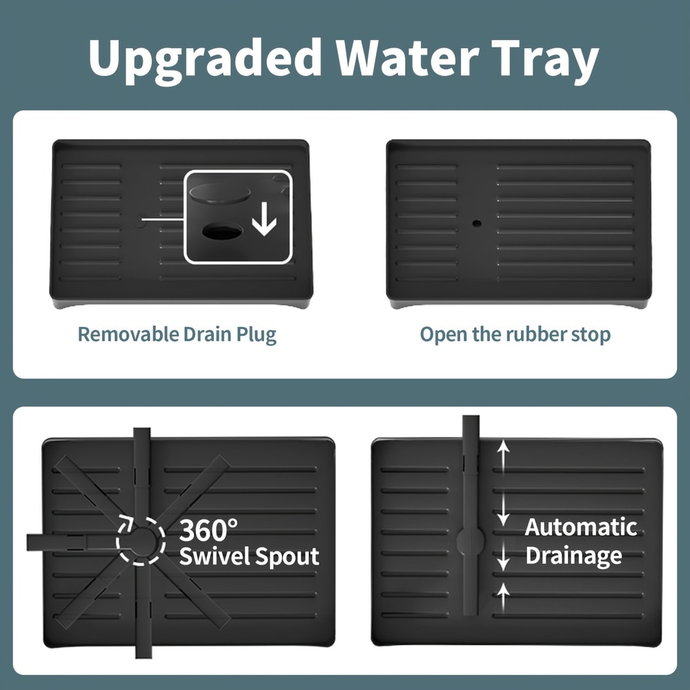 Dish Drying Rack For Kitchen Counter Stainless Steel Dish Drainer With Drainboard For Dishes Cups 3