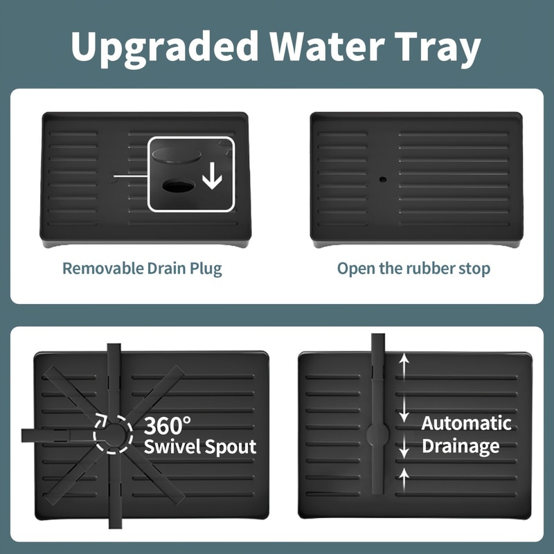 Dish Drying Rack For Kitchen Counter Stainless Steel Dish Drainer With Drainboard For Dishes Cups 3