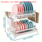 Dish Drying Rack For Kitchen Counter Stainless Steel Dish Drainer With Drainboard For Dishes Cups 7