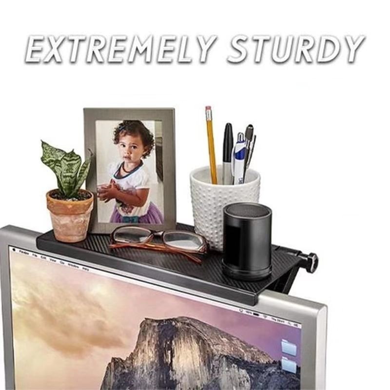 Router Storage Rack, Punch-Free Set-Top Box Storage Rack, Desktop Computer Monitor Storage Rack, Screen Bracket