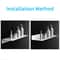 No Drilling Storage Rack Wall Shower Shelf Kitchen White Finish For Modern Bathroom Home SpaceSavin 3