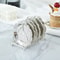 Kitchen Iron Small Dish Rack, Household Gold and Silver Triangular Shelves, Cupboard Dish Storage Draining Shelf