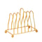Kitchen Iron Small Dish Rack, Household Gold and Silver Triangular Shelves, Cupboard Dish Storage Draining Shelf