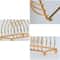 Kitchen Iron Small Dish Rack, Household Gold and Silver Triangular Shelves, Cupboard Dish Storage Draining Shelf