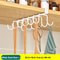 Kitchen Hanging Organizer Rack With Hooks Under Cupboard Paper Towel Holder Rags Hanger Cutting Boa 4
