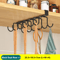 Kitchen Hanging Organizer Rack With Hooks Under Cupboard Paper Towel Holder Rags Hanger Cutting Boa 5
