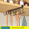 Kitchen Hanging Organizer Rack With Hooks Under Cupboard Paper Towel Holder Rags Hanger Cutting Boa 5