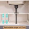 Stackable Storage Rack Wardrobe Layered Partition Rack Closet Sorting Shelves Telescopic Sink Holde 2