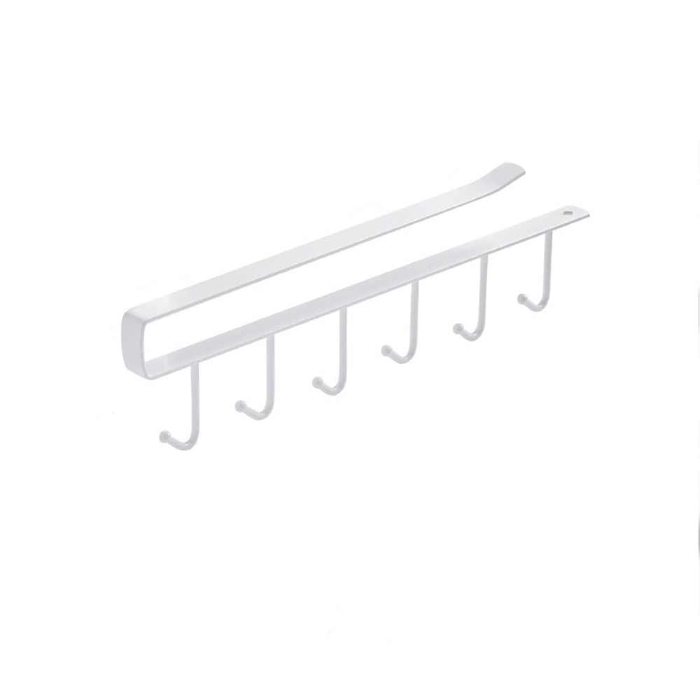 Cabinet Mug Hook Hanging Cup Holder Multi Functional Wardrobe Row Hook Organizer Save Storage Space 7