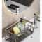Stainless Steel Sink Organizer, Drain Rack with Soap Sponge Holder, Multi-Layer Filter Basket, Kitchen Storage Organizer