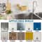 Gold Sponge Holder for Kitchen Sink, Removable with Strong Suction Cup, Rustproof Aluminum Sink Caddy for Sponge