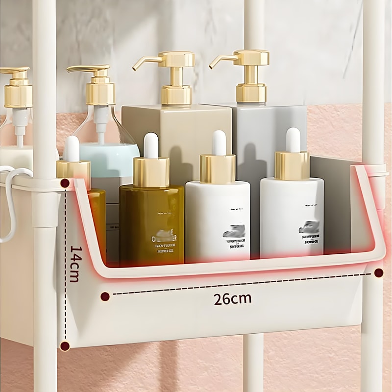 Slim Rolling Storage Cart Mobile Organiser With Slide Out Trays Space Saving Storage For Bathroom L 3