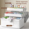 White Large Capacity Medicine Box For Home Medicine Storage Multi Layer Classification Organizer Wi 2