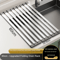 Stainless Steel Kitchen Sink Drain Rack Sink Dish Rack Fold Able Telescopic Drain Basket Organizer 10